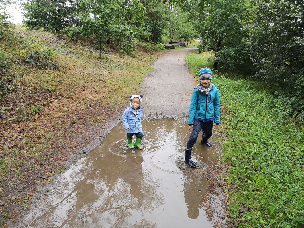 Pfützen Wandern